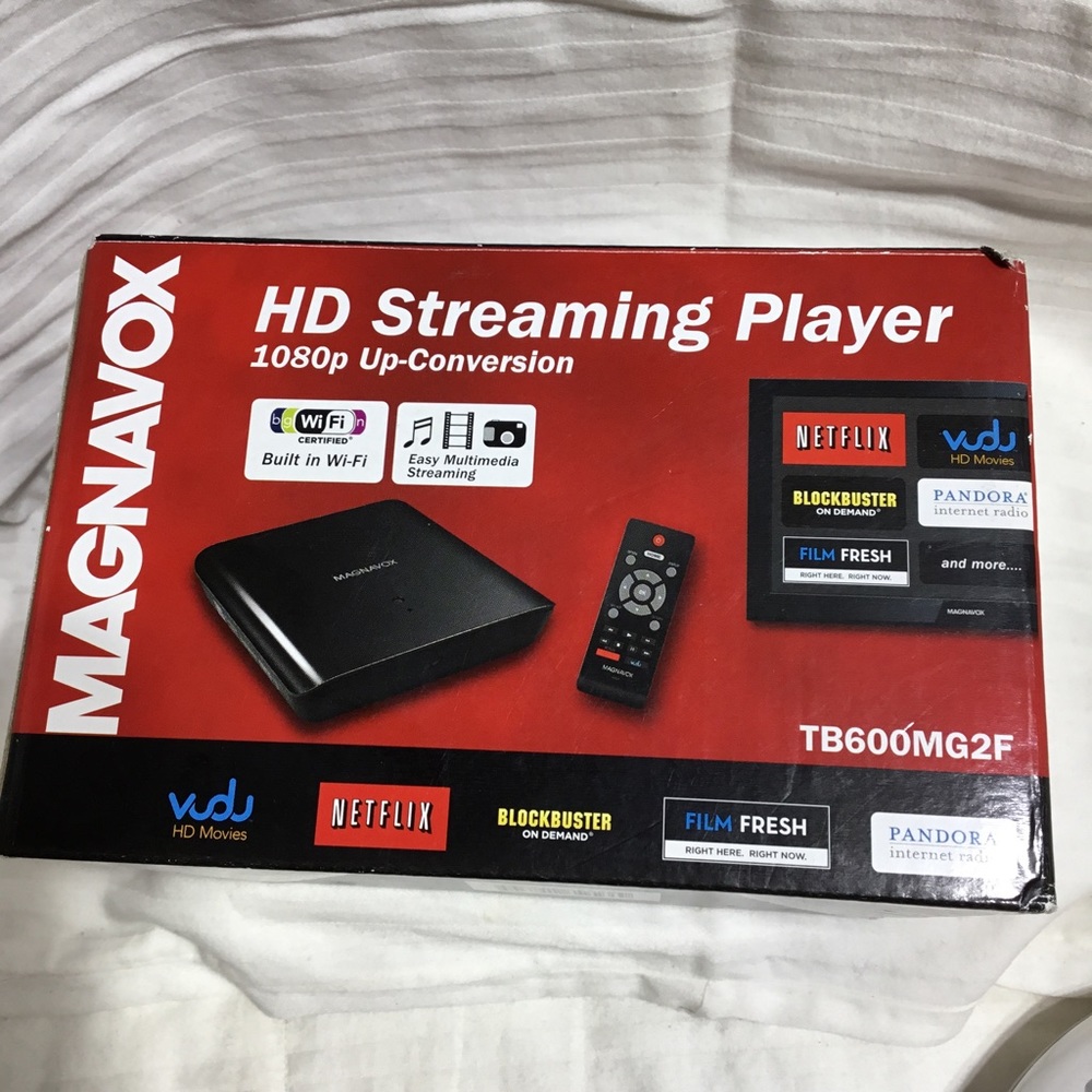 Magnavox HD streaming player, WI-FI, HDMI, NIB
